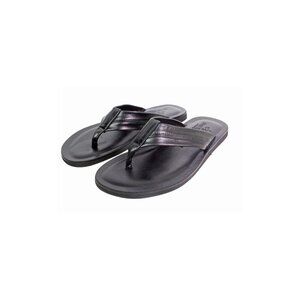 Tahiti Black Men’s Italian Leather Sandals Shoes